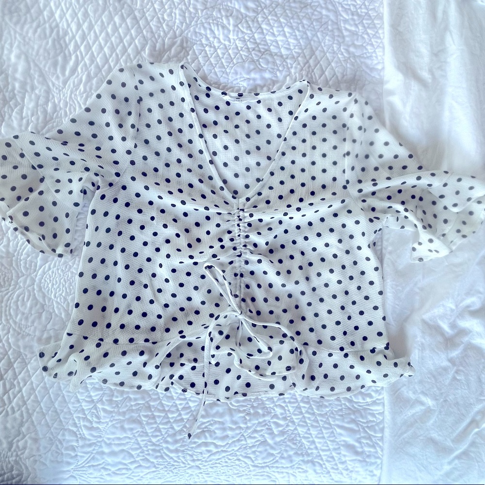 SOLD Elodie Peplum crop top